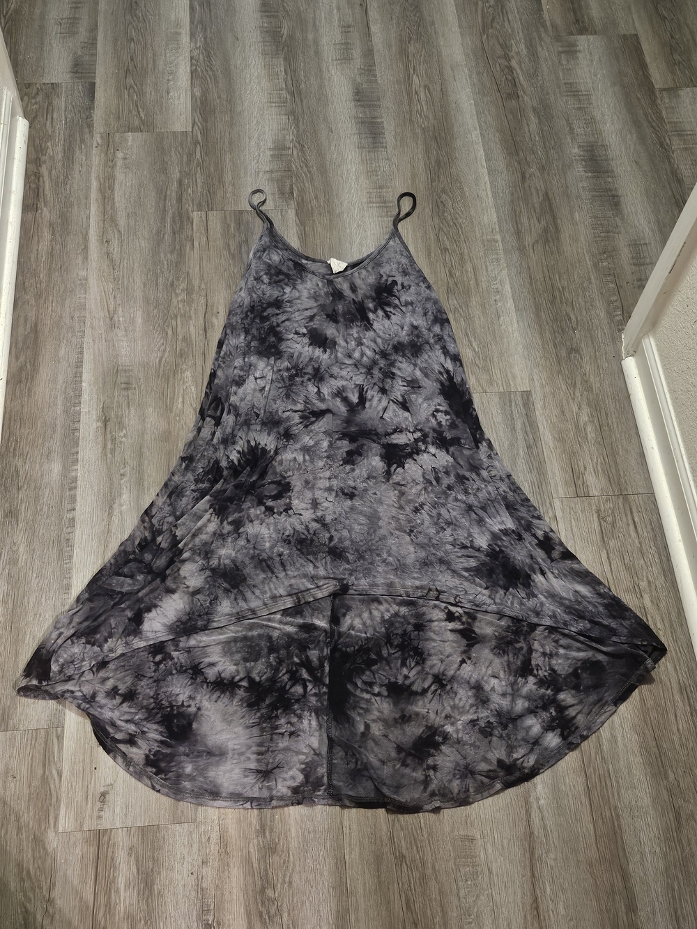 Fantastic Fawn Black & Gray High-Low Slip Dress